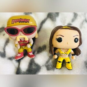 FUNKO POP! WWE: HULK HOGAN #11 (2014) BRIE BELLA  #14 (2015) 3.75” Vinyl Figures